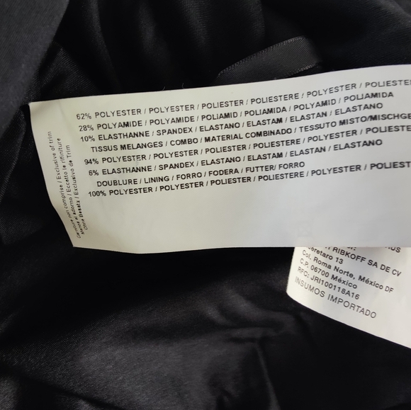 Joseph Ribkoff Black Dress With Collar & Sleeves Rhinestone Size 6 - Picture 15 of 15